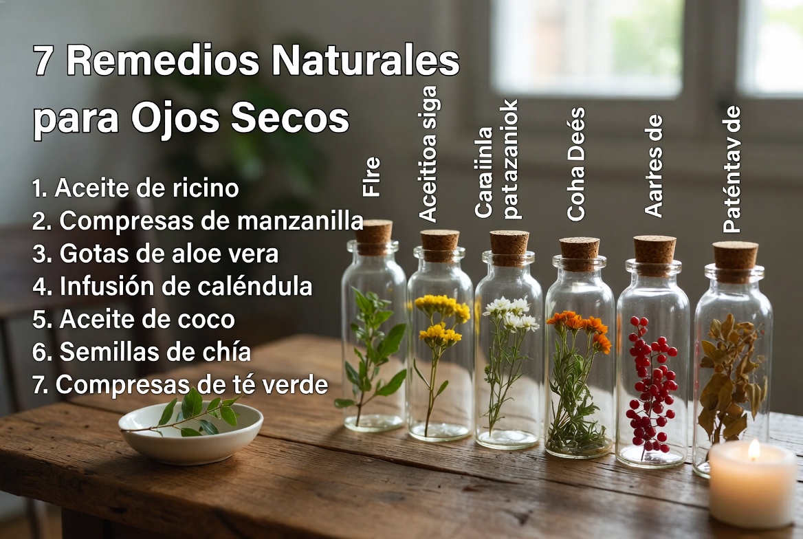 7 Remedios Naturales para Ojos Secos